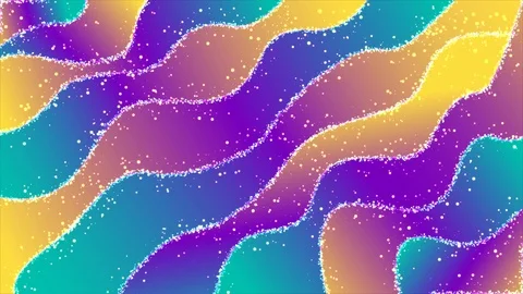 Neon abstract background wave particles Video stock 107856416