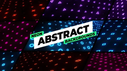 Neon Abstract Backgrounds 스톡 After Effects