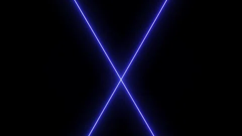Neon abstract cross mark and circle shape line animation. Neon line with bl.. 스톡 동영상 337659074
