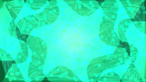 Neon Abstract Digital Background with Glowing Organic Leaf Network Pattern Stock Footage 335521387
