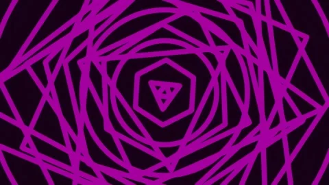 Neon abstract geometric pattern background vibrant synthwave backdrop Stock Footage 342206912