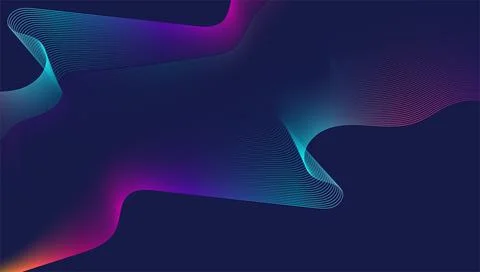 Neon Abstract Gradient Flow Background with Smooth Wave Shapes 스톡 일러스트