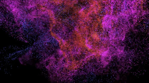 Neon Abstract gradient Line Particles Wave Background Stock Footage 153803199