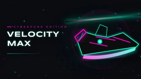 Neon abstract house structure on dark futuristic technology background Stock Footage 337577890