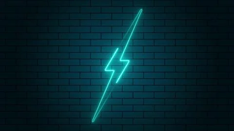Neon abstract light storm blue background in Stock Illustration