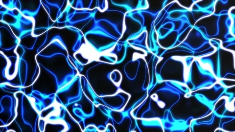 Neon abstract organic shape background. Seamless looping video Stock Footage 232987888