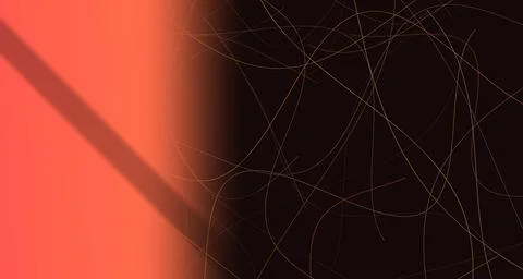 Neon abstract pattern blending dynamic lines against dark background Stock Illustration