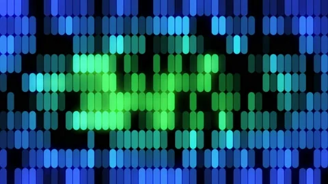 Neon  abstract rain background wall Stock Footage 86614372