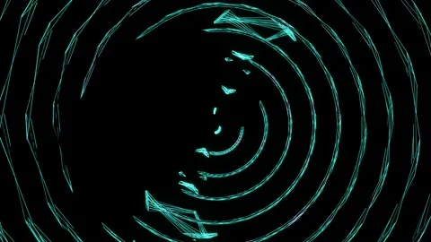 Neon abstract rotating background for the VJ Stock Footage 205088621
