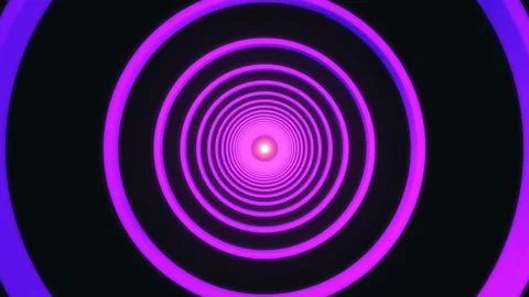 Neon abstract round tunnel. background Stock Footage 120591726