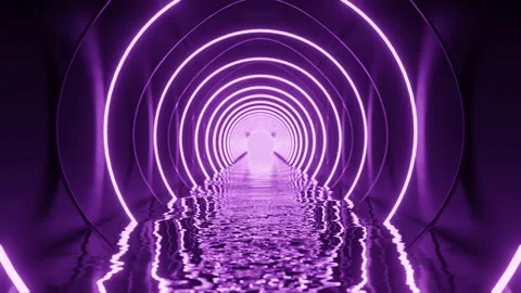 Neon abstract seamless looping 4k animation Stock Footage 168764706