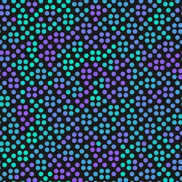 Neon Abstract vector illustration. Rectangle of small glowing neon lights Stock Illustration