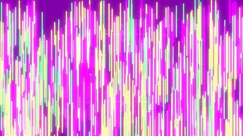 Neon abstract vertical light streaks: dynamic futuristic data visualization.. Stock Footage 336770628