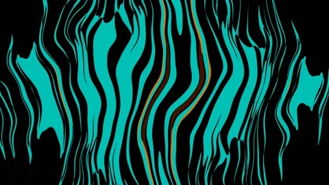 Neon abstract wavy lines pulsating with neon color Stock Footage 194024945