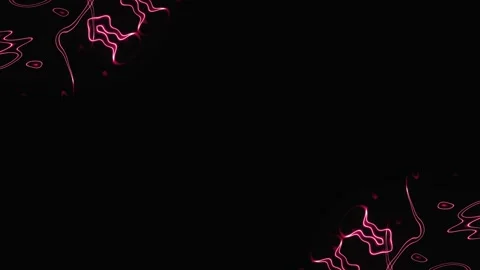 Neon abstraction patterns of rays and lines. Colored multi-layered ornaments for Stock Footage 247001216