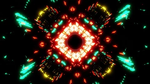 Neon Abyss 4K Stock Footage 147881234