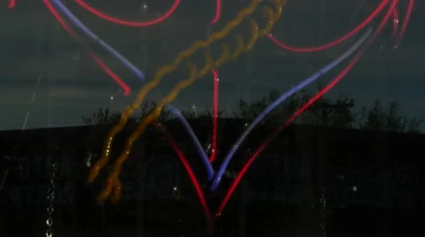 Neon Anchor Stock Footage 48434896