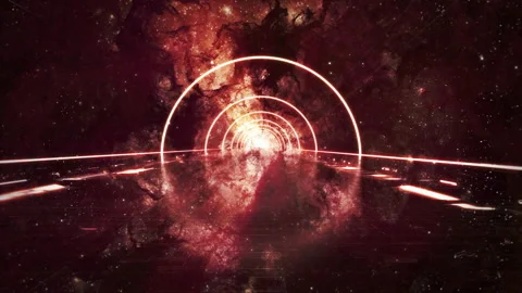 Neon and Nebula Background Loop 스톡 동영상 157615649