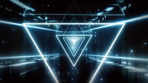 Neon and Nebula Background Loop Stock Footage 282431147