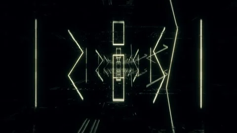 Neon and Nebula Background Loop Stock Footage 295012491