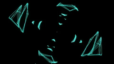 Neon animated rotating looping background for VJ Stock Footage 205088683