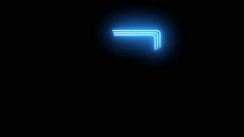 Neon animated square elements. Stock Footage 146524518