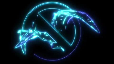 Neon animation of Pteranodon flying dinosaur. Stock Footage 275330848