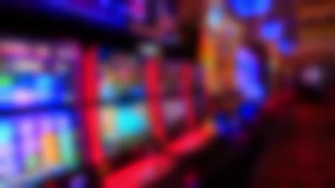 Neon arcade lights with smooth horizontal pan motion scene 库存影片 332511190