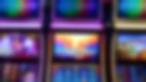 Neon arcade lights with smooth horizontal pan motion scene 库存影片 332511486