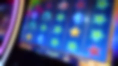 Neon arcade lights with smooth horizontal pan motion scene 库存影片 332511503