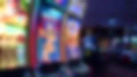 Neon arcade lights with smooth horizontal pan motion scene 库存影片 332511518