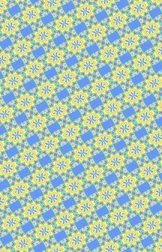 Neon arcade sky repeatable decorative tile pattern in laser yellow, cyan mist, r イラスト素材