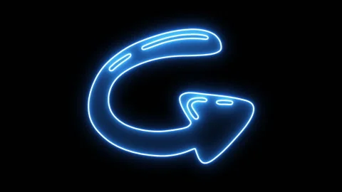 Neon Arrow Video stock 265909041