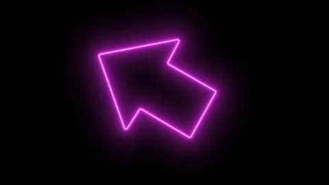 Neon Arrow Icon Video Animated Background Stock Footage 336427671
