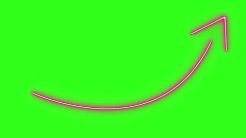 Neon arrow line effect animation on green screen Stock-Footage 333139533