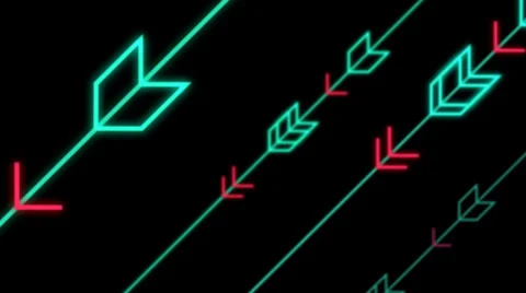 Neon Arrows animated background Stock-Footage 34674083