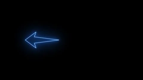 Neon arrows moving from right to left on black background. neon abstract di.. Stock Footage 306558057