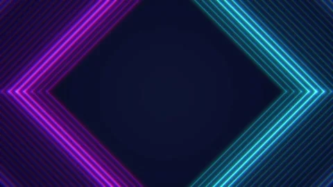 Neon arrows pointing forward in blue and purple seamless loop Stock Footage 348738477