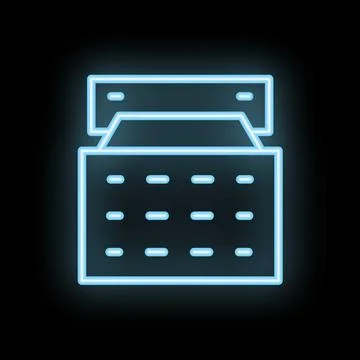 Neon atm machine displaying withdraw cash interface Stock Illustration