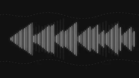 Neon Audio Visualizer Sound Wave Equalizer Loop Stock Footage 335228439