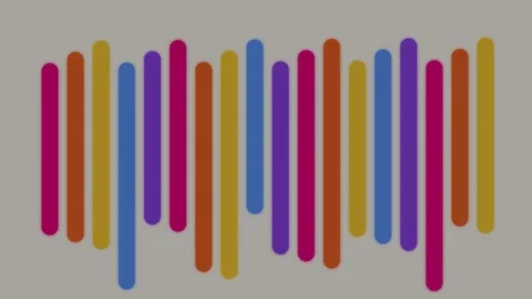 Neon Audio Visualizer Sound Wave Equalizer Loop Stock Footage 335228480