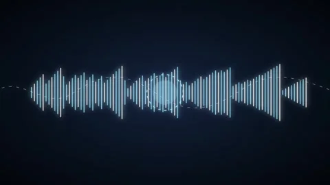 Neon Audio Visualizer Sound Wave Equalizer Loop Stock Footage 335228592
