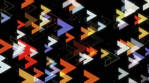 Neon Background Arrow 03 Vídeos de archivo 155990314