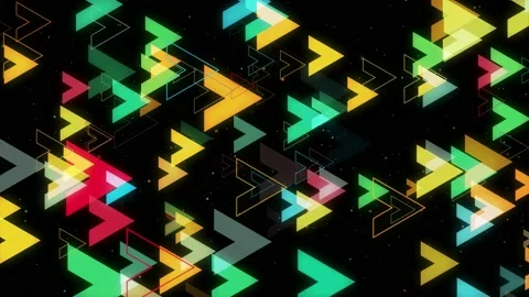 Neon Background Arrow 05 Vidéo 155990326