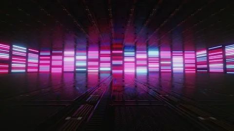 Neon background. Blue, red, white, violet neon background appears and disappears Stock Footage 162483896