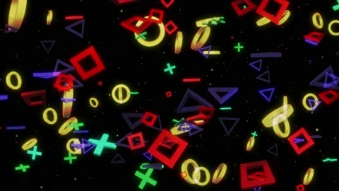 Neon Background Circle 05 Stock Footage 156753589