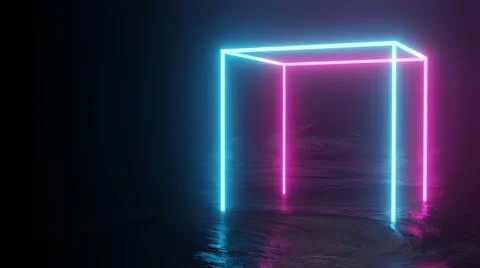 Neon background concept neon light grunge Stock Illustration