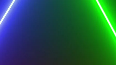 Neon Background Green Rectangle Moving on Screen Stock Footage 185964563