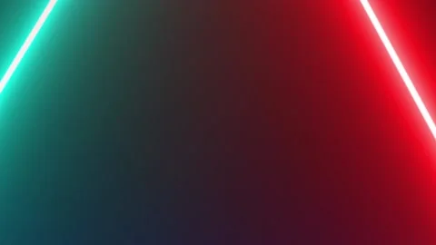 Neon Background Red Rectangle Moving on Screen Stock Footage 185963341