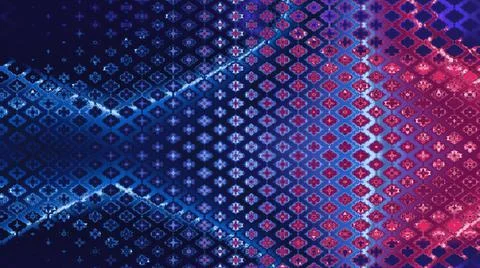 Neon background. Technology concept. 3d futuristic technology design. Stock Illustration